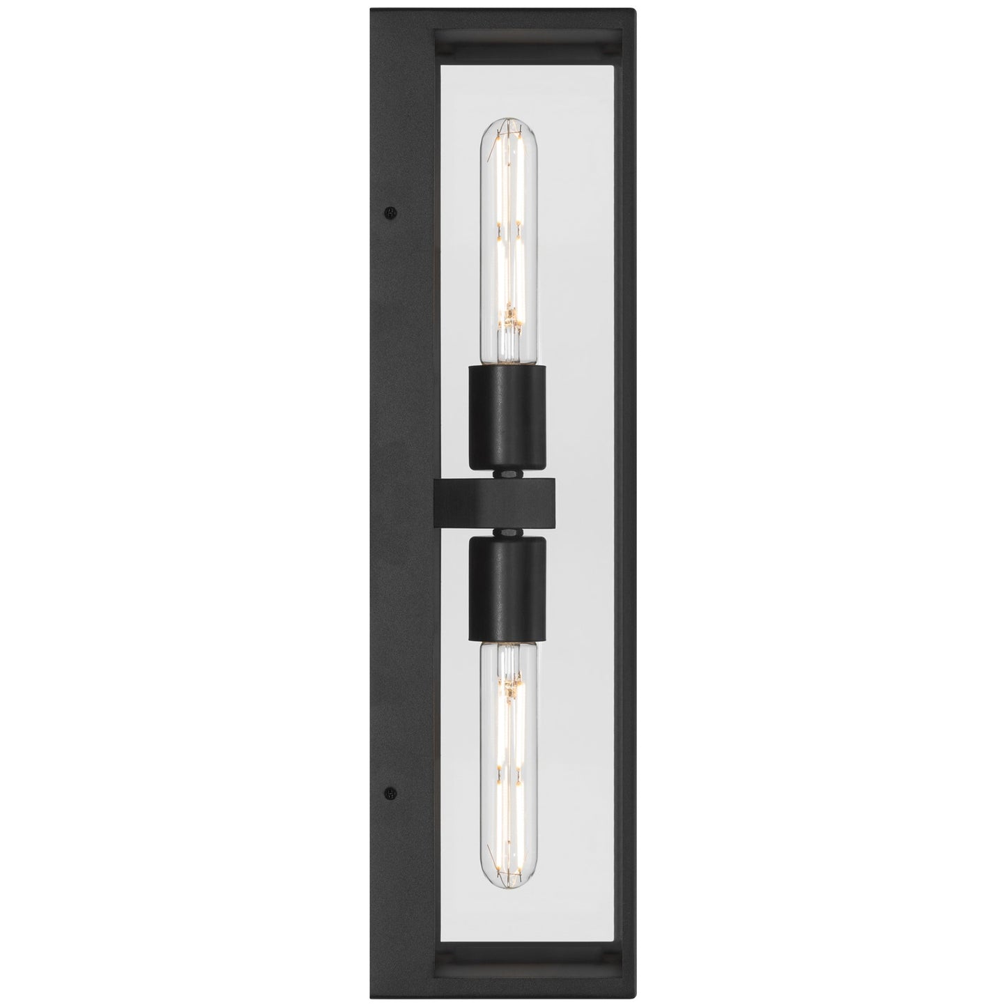 Access Lighting Chatham 2 Light Outdoor Wall Mount Black/Clear