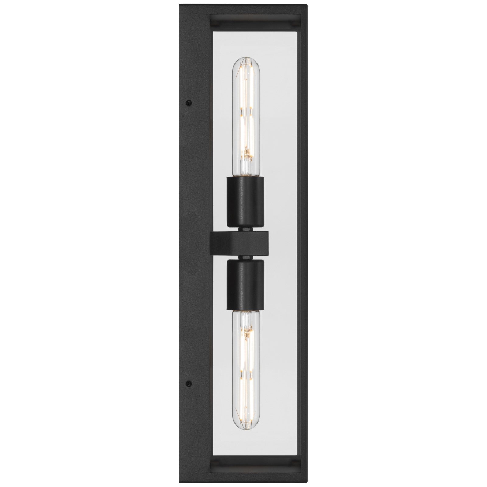 Access Lighting Chatham 2 Light Outdoor Wall Mount Black/Clear