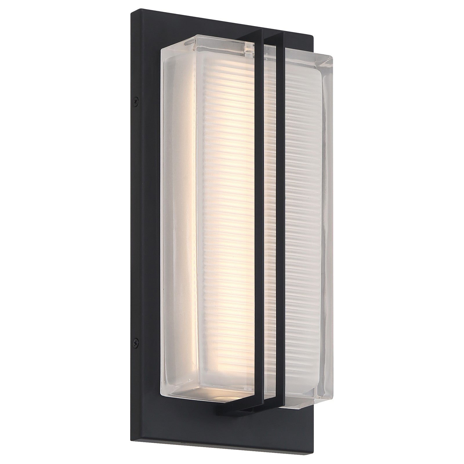 Access Driftwood LED Outdoor Wall Mt, 12.75"H, Black/Frosted