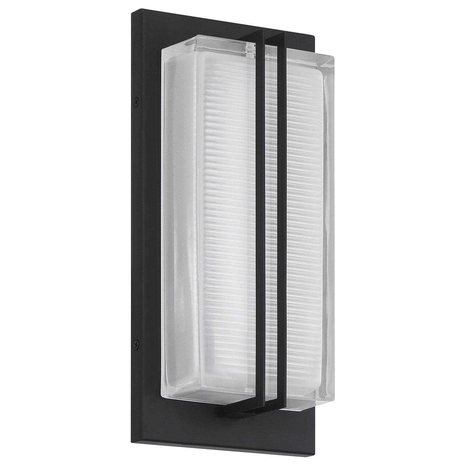 Access Driftwood LED Outdoor Wall Mt, 12.75"H, Black/Frosted