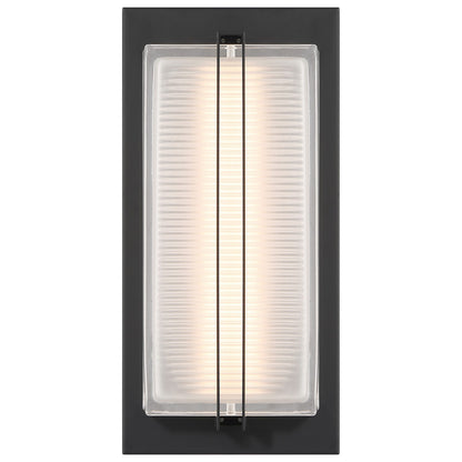 Access Driftwood LED Outdoor Wall Mt, 12.75"H, Black/Frosted