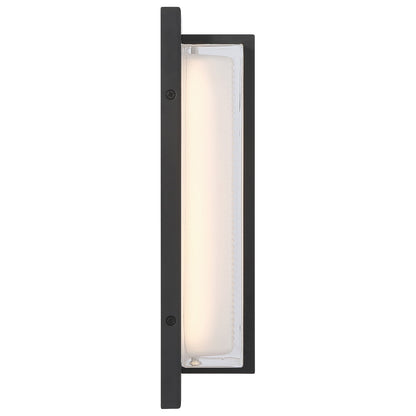 Access Driftwood LED Outdoor Wall Mt, 12.75"H, Black/Frosted