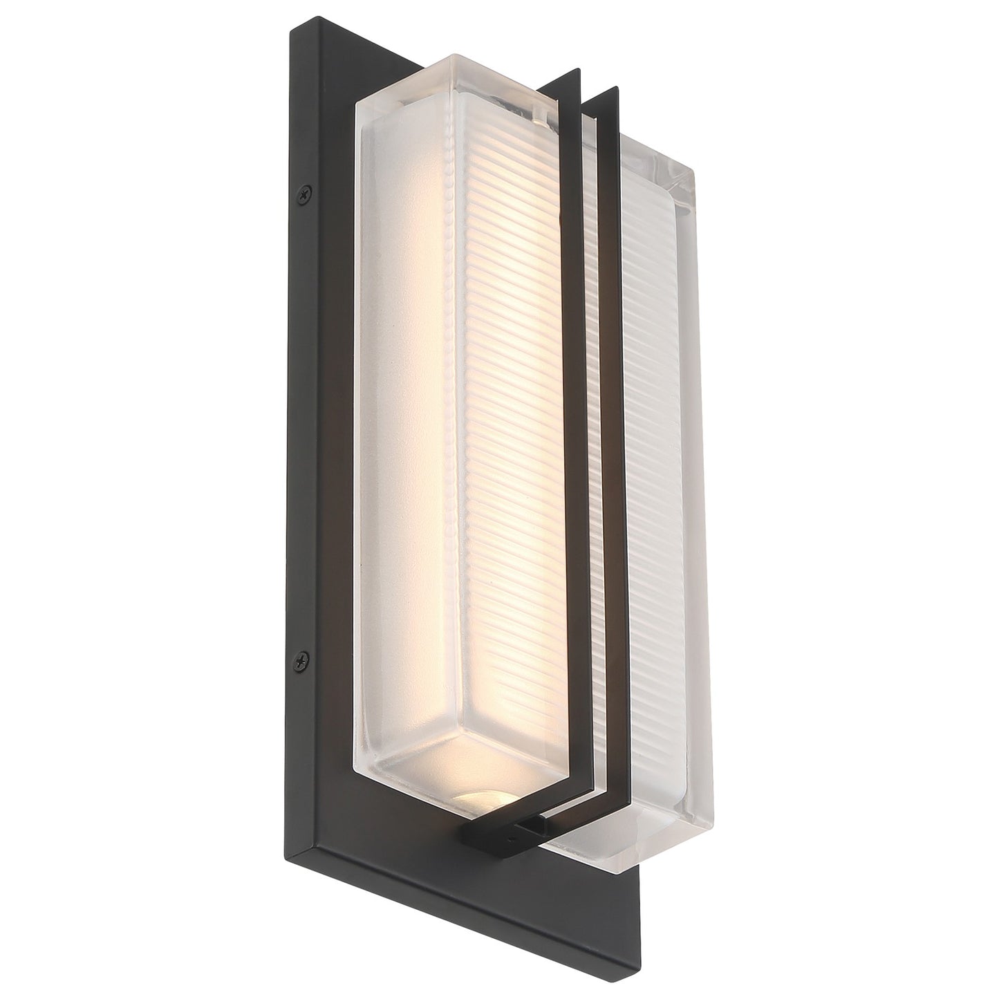 Access Driftwood LED Outdoor Wall Mt, 12.75"H, Black/Frosted