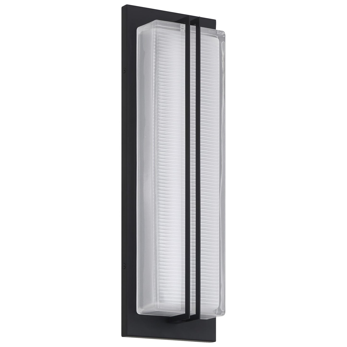 Access Driftwood LED Outdoor Wall Mt, 18.75"H, Black/Frosted