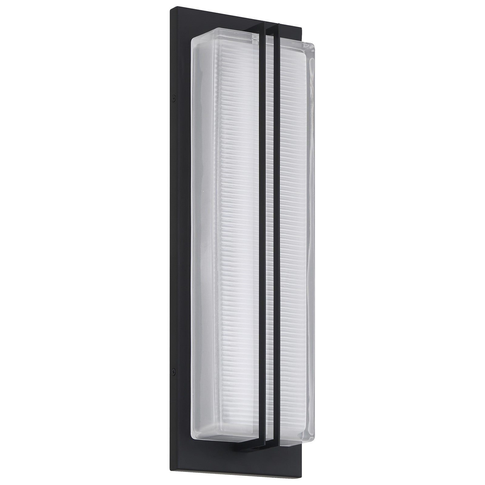 Access Driftwood LED Outdoor Wall Mt, 18.75"H, Black/Frosted