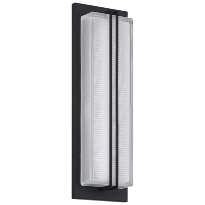 Access Driftwood LED Outdoor Wall Mt, 18.75"H, Black/Frosted