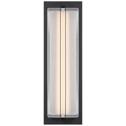 Access Driftwood LED Outdoor Wall Mt, 18.75"H, Black/Frosted