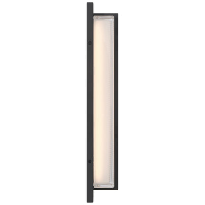 Access Driftwood LED Outdoor Wall Mt, 18.75"H, Black/Frosted