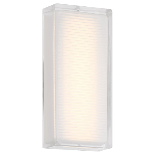 Access Porto LED Outdoor Wall Mt, 10.25"H, White/Frosted