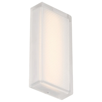 Access Porto LED Outdoor Wall Mt, 10.25"H, White/Frosted