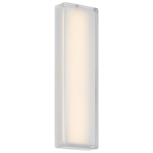 Access Porto LED Outdoor Wall Mt, 16.25'H, White/Frosted