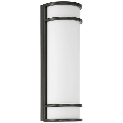 Access Cove Backup Outdoor LED Wall Mt, Black/Acrylic Lens