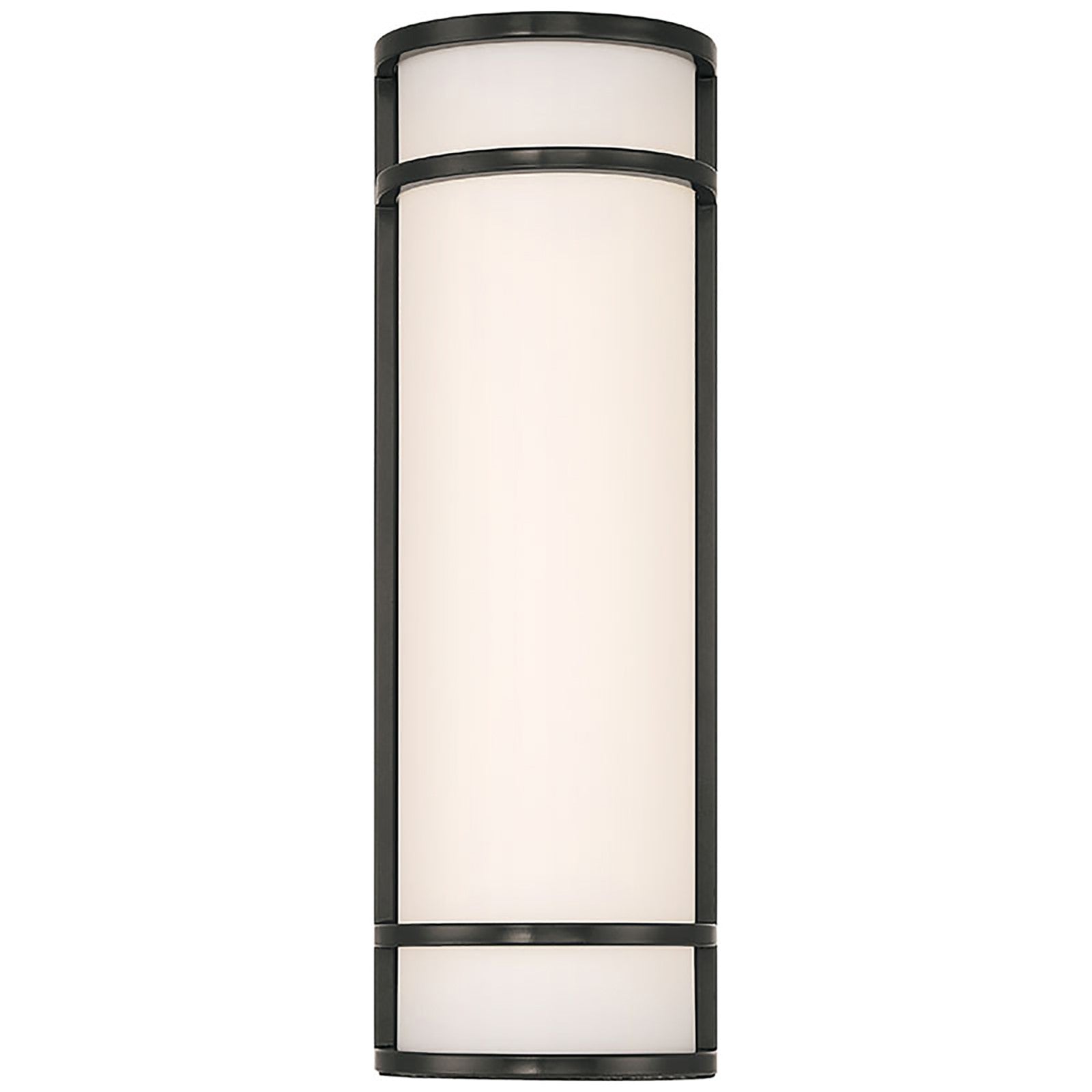 Access Cove Backup Outdoor LED Wall Mt, Black/Acrylic Lens