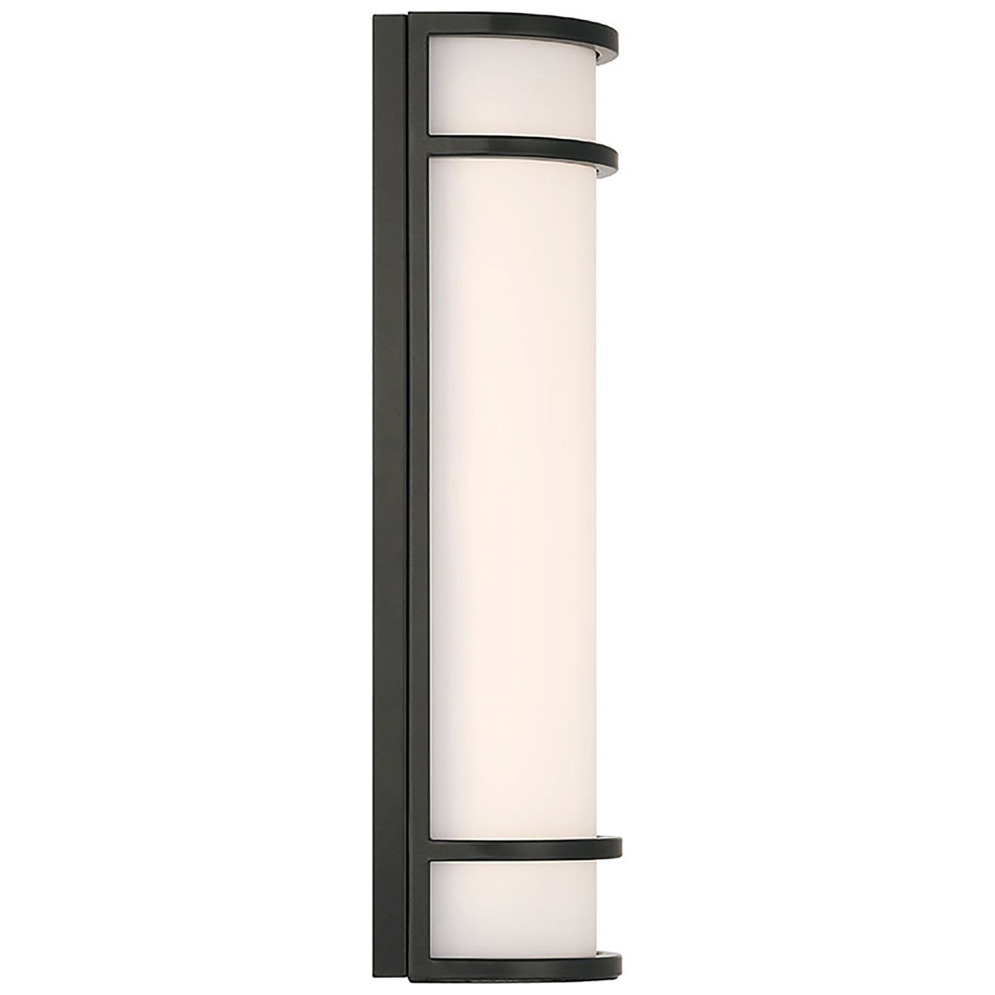 Access Cove Backup Outdoor LED Wall Mt, Black/Acrylic Lens