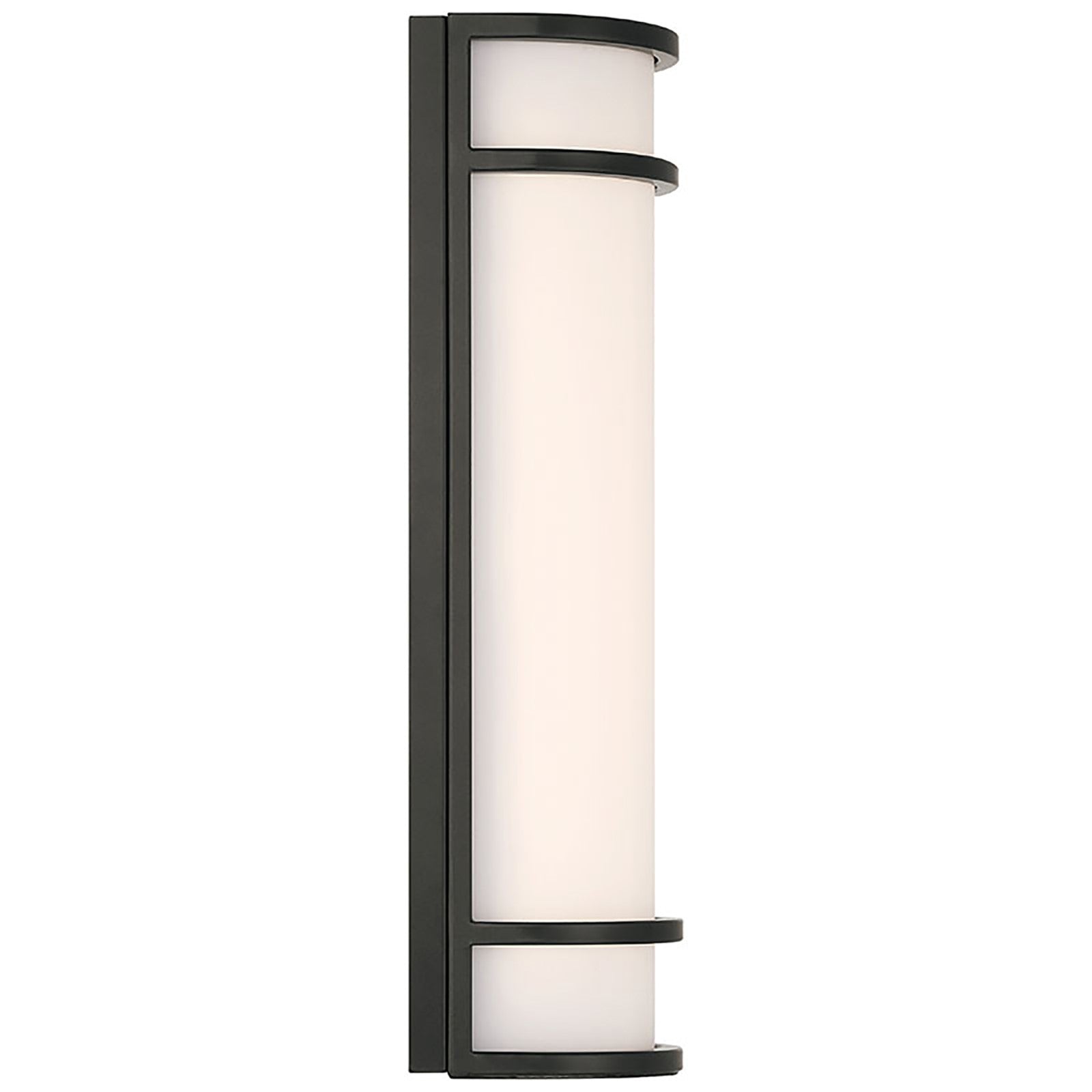 Access Cove Backup Outdoor LED Wall Mt, Black/Acrylic Lens