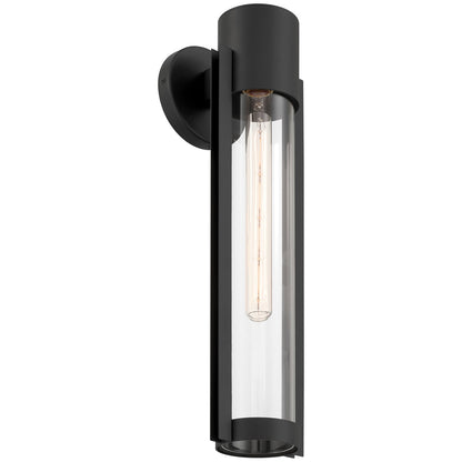 Access Lighting Coastal Outdoor Wall Mount, 20"H, Black/Clr