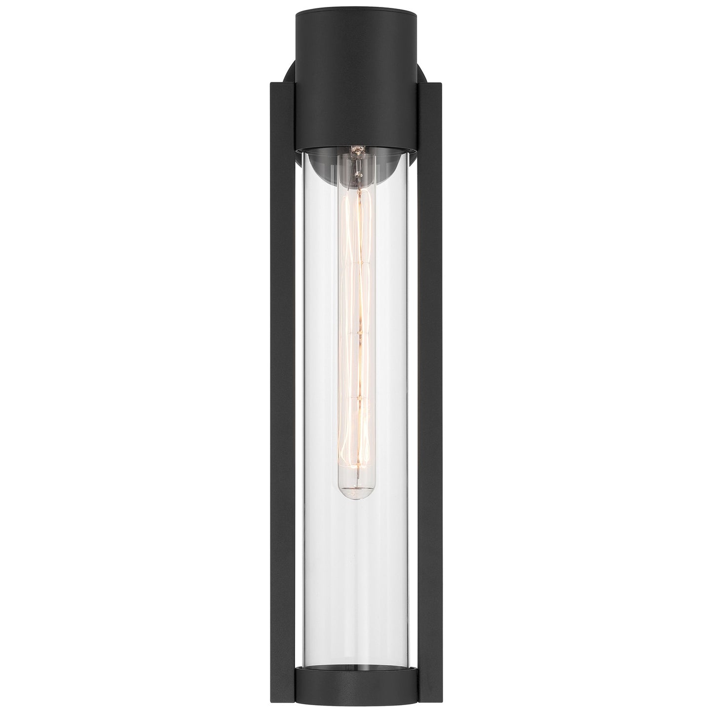 Access Lighting Coastal Outdoor Wall Mount, 20"H, Black/Clr