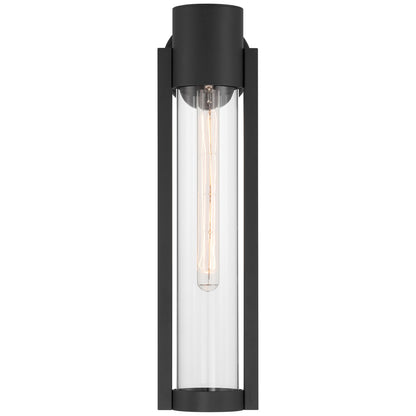 Access Lighting Coastal Outdoor Wall Mount, 20"H, Black/Clr