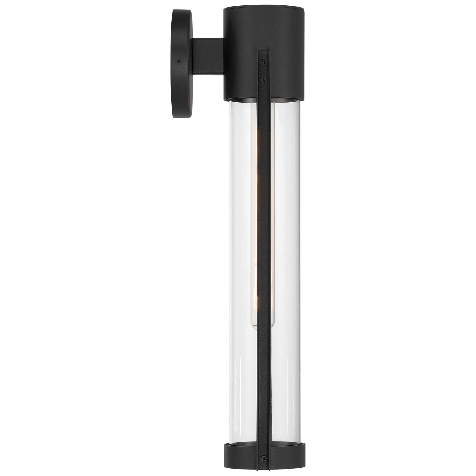 Access Lighting Coastal Outdoor Wall Mount, 20"H, Black/Clr
