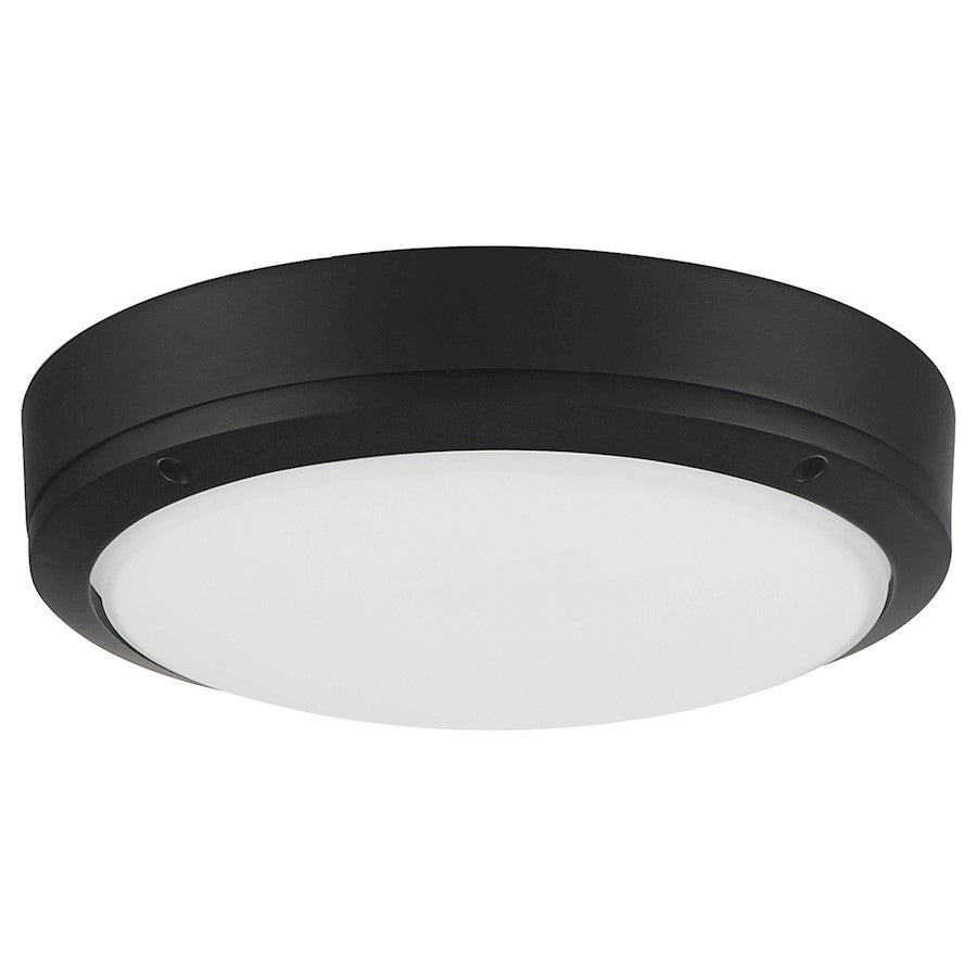 Access Lighting Rockaway Outdoor LED Flush, Black/Frosted