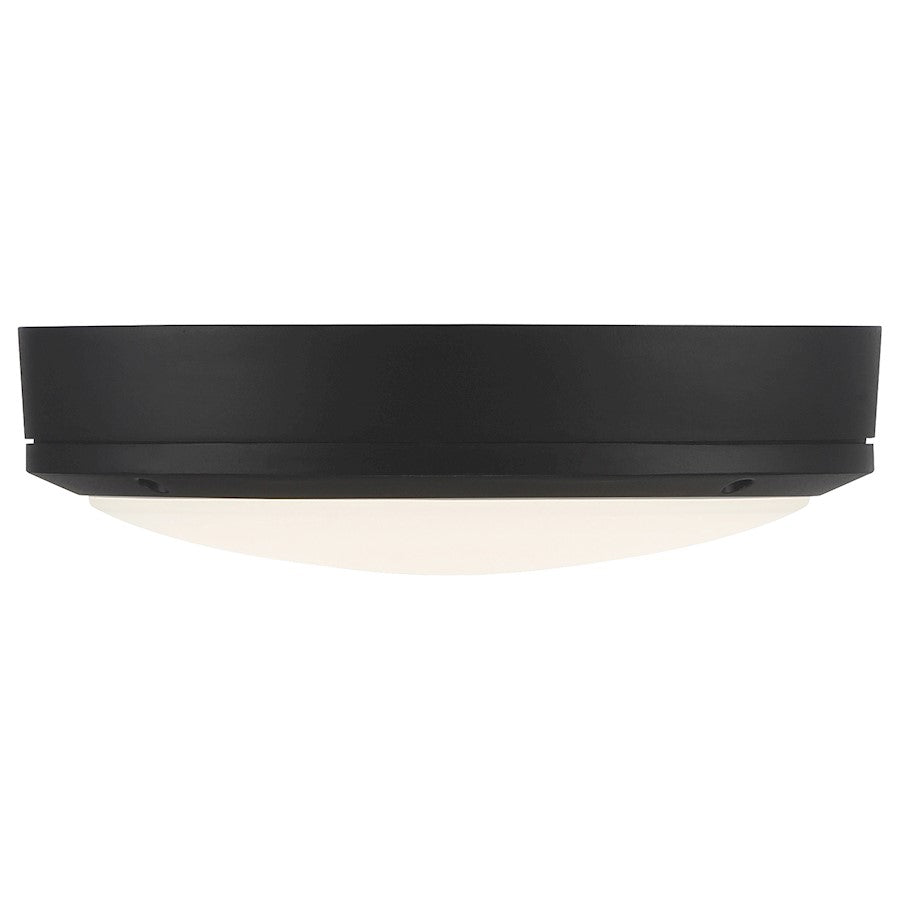 Access Lighting Rockaway Outdoor LED Flush, Black/Frosted