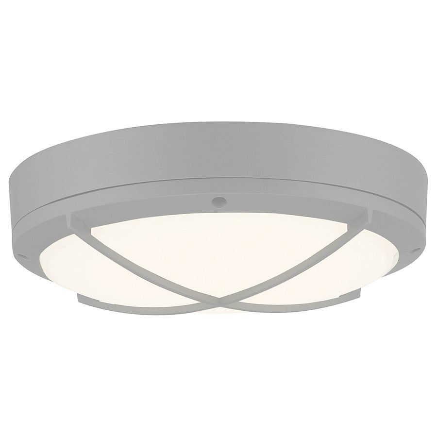 Access Lighting Meridian Outdoor LED Flush, Satin/Frosted - 20255LEDMG-SAT-FST