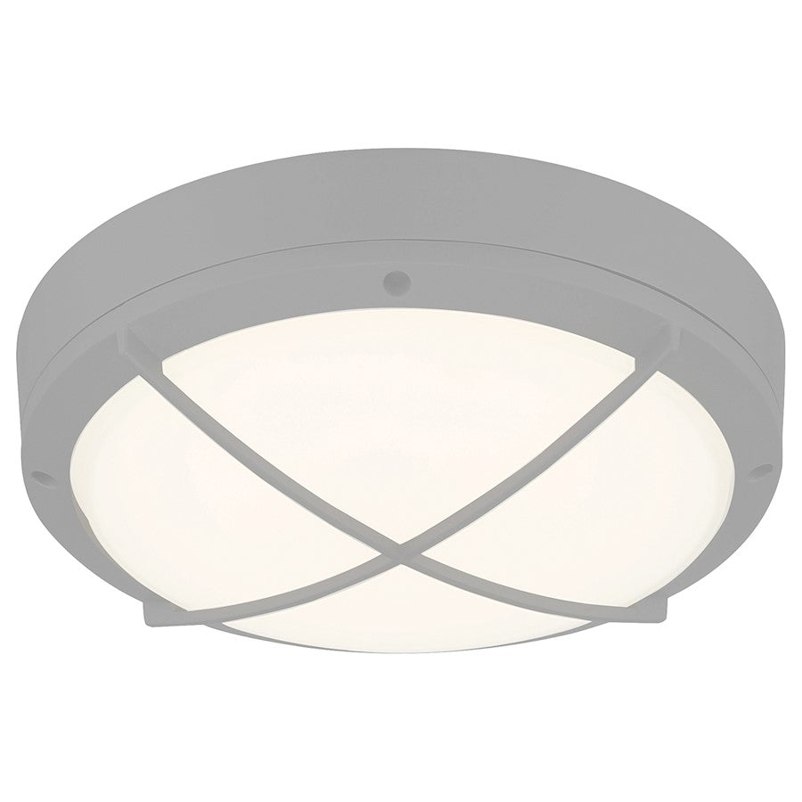 Access Lighting Meridian Outdoor LED Flush, Satin/Frosted