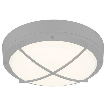 Access Lighting Meridian Outdoor LED Flush, Satin/Frosted