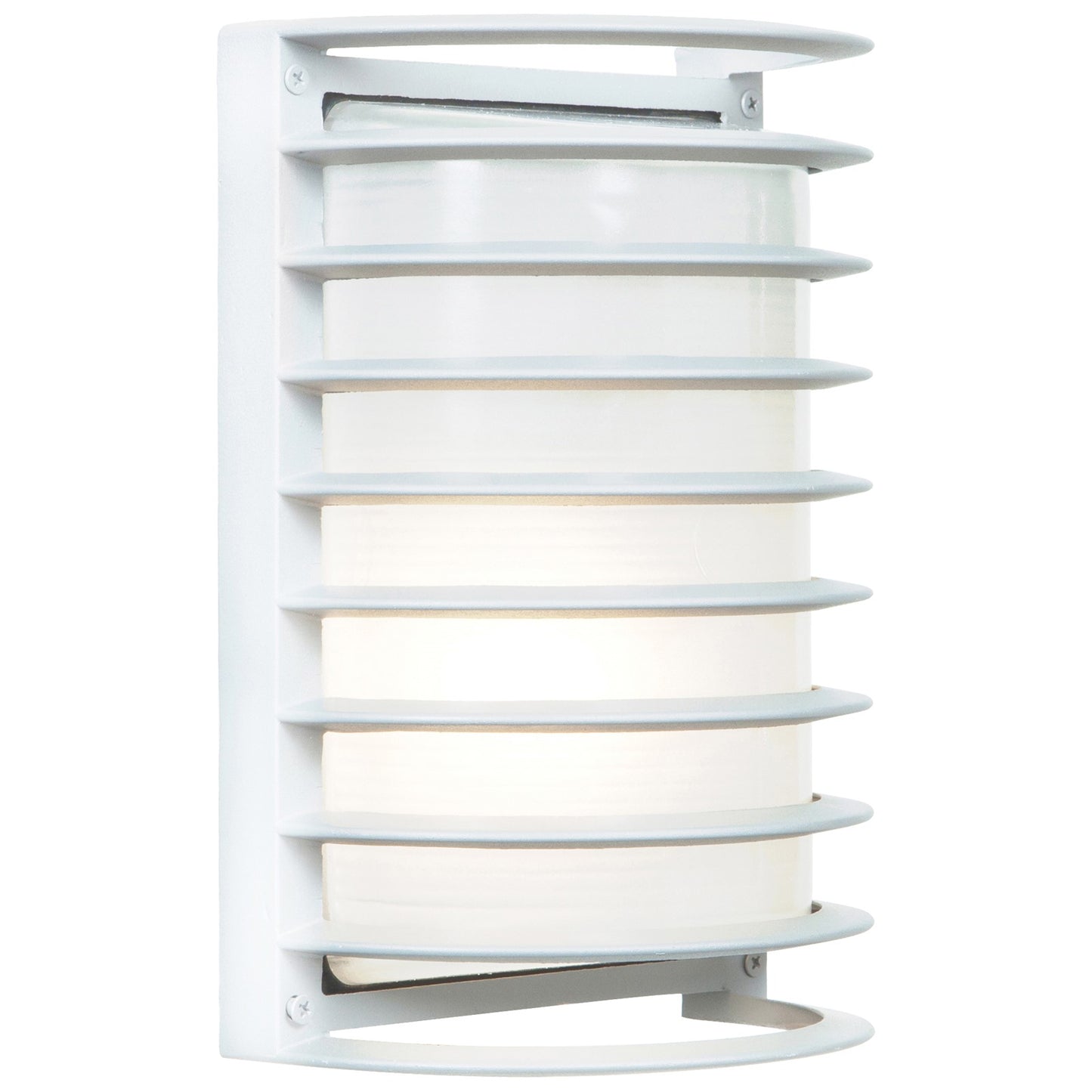 Access Bermuda 1Lt Outdoor LED Wall Mt, White/Frosted