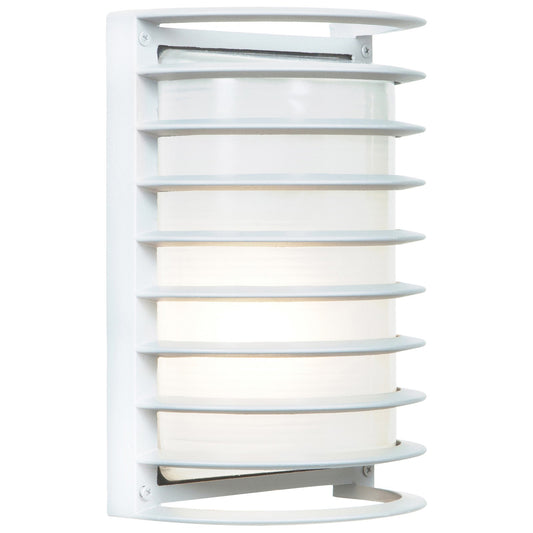 Access Bermuda 1Lt Outdoor LED Wall Mt, White/Frosted