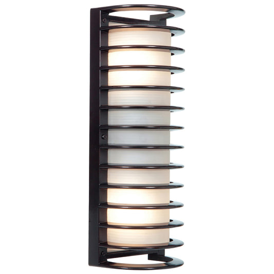 Access Bermuda 2Lt Outdoor LED Wall Mt, Brz/Frosted