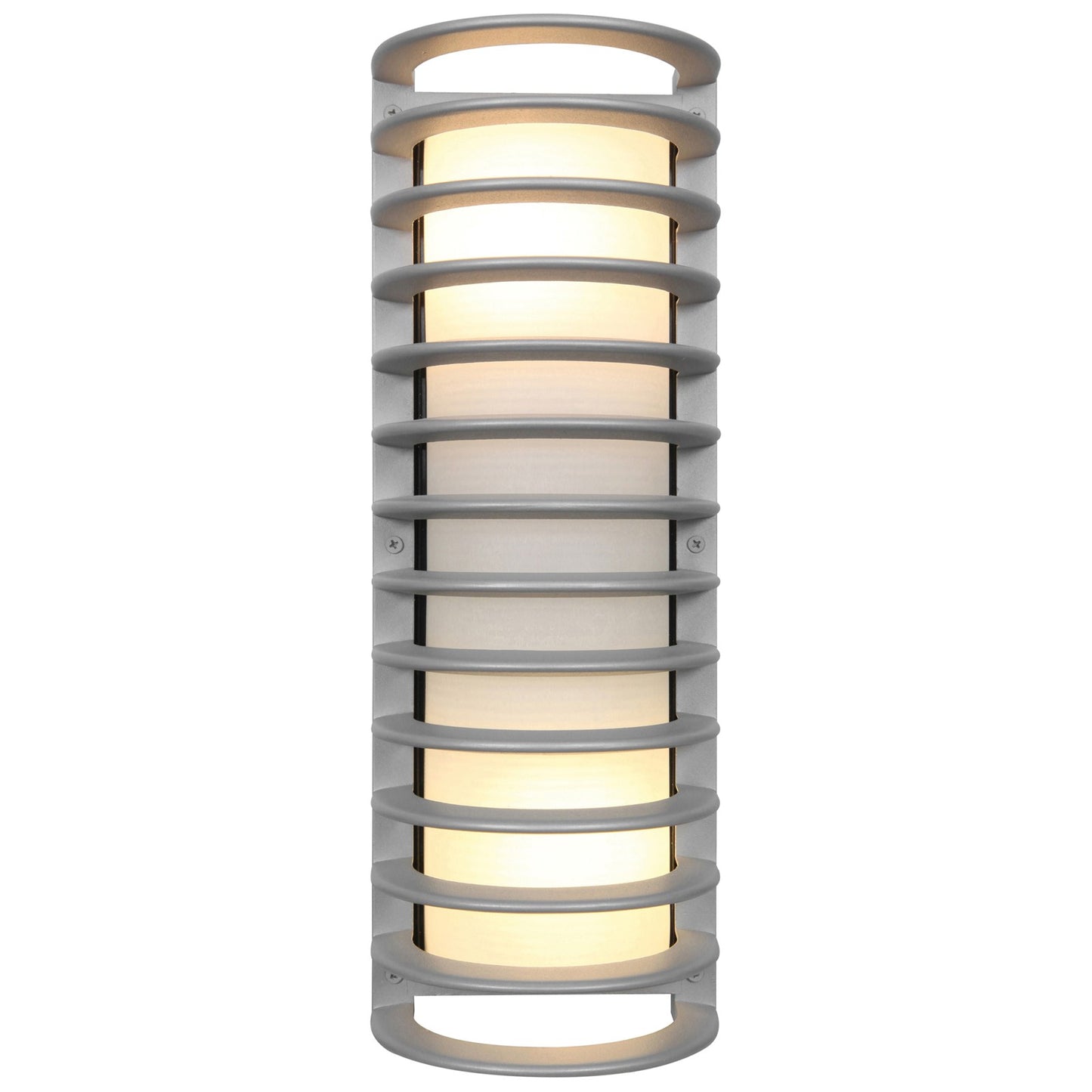Access Bermuda 2Lt Outdoor Wall Mt, Satin/Ribbed Frosted