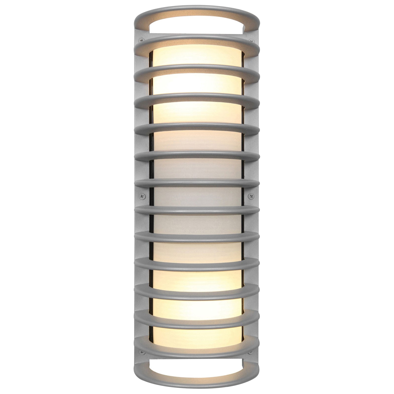 Access Bermuda 2Lt Outdoor Wall Mt, Satin/Ribbed Frosted