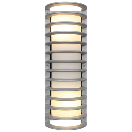 Access Bermuda 2Lt Outdoor Wall Mt, Satin/Ribbed Frosted