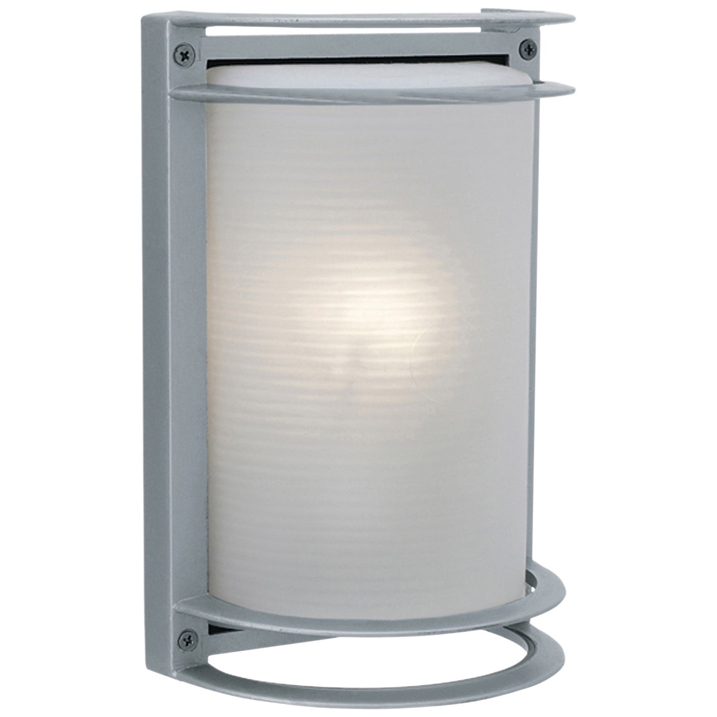 Access Nevis 1Lt Outdoor Wall Mt, Satin/Ribbed Frosted