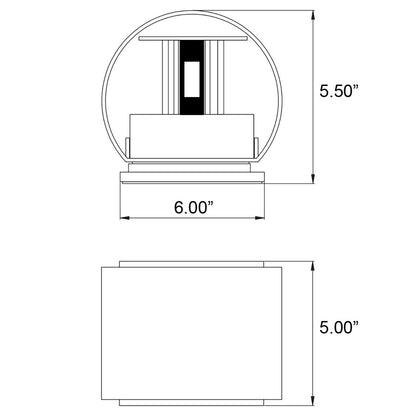 2 Light Outdoor Wall Sconce