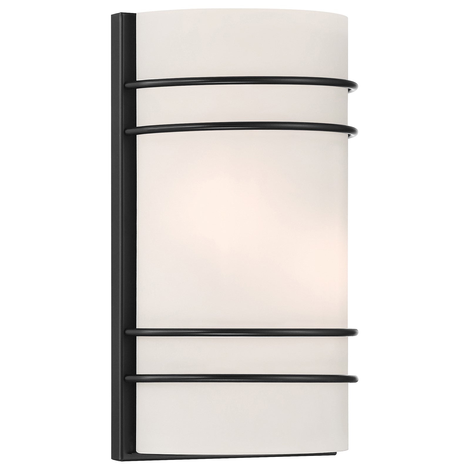 Access Lighting Cassi 2 Light Wall Sconce, Matte Black/Opal