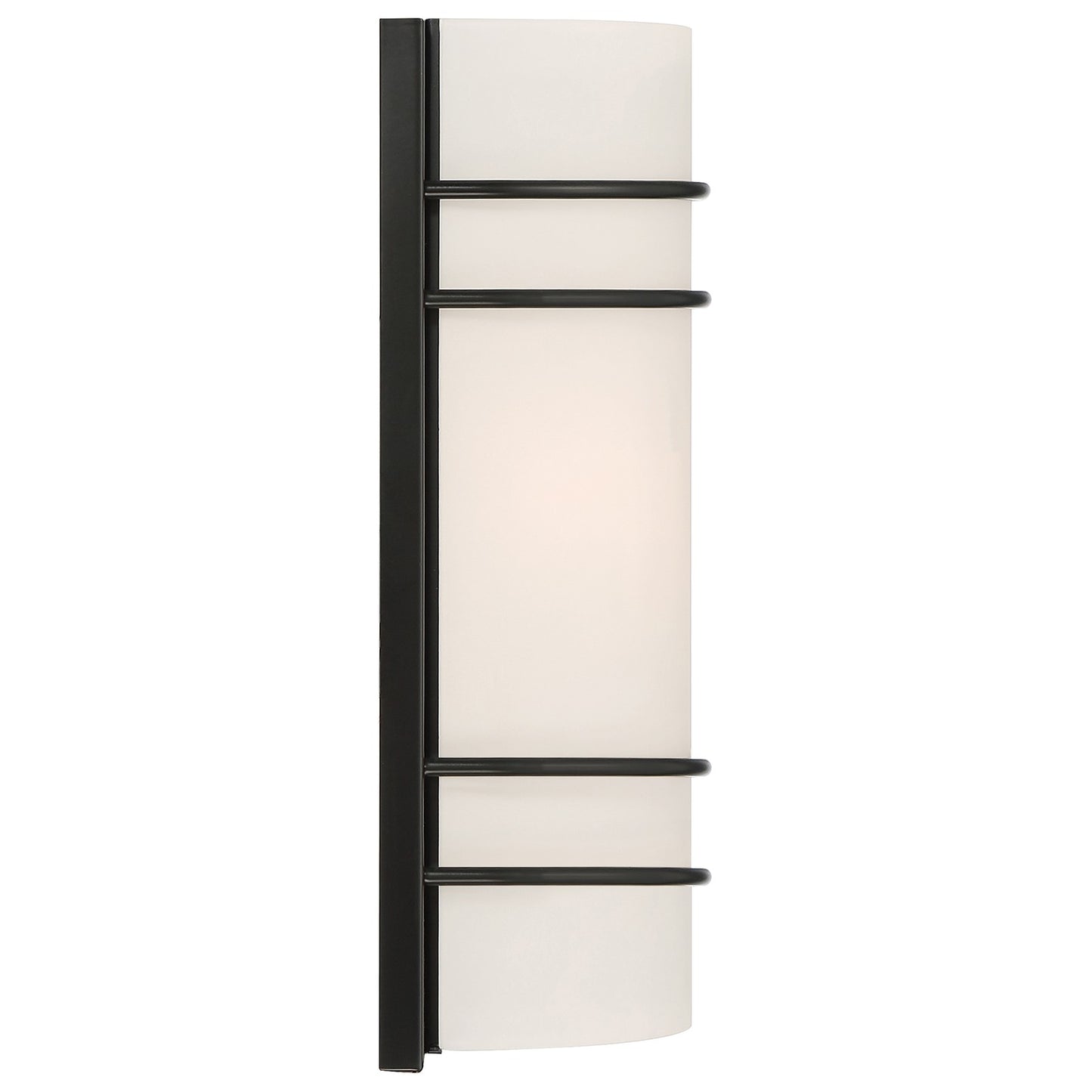 Access Lighting Cassi 2 Light Wall Sconce, Matte Black/Opal