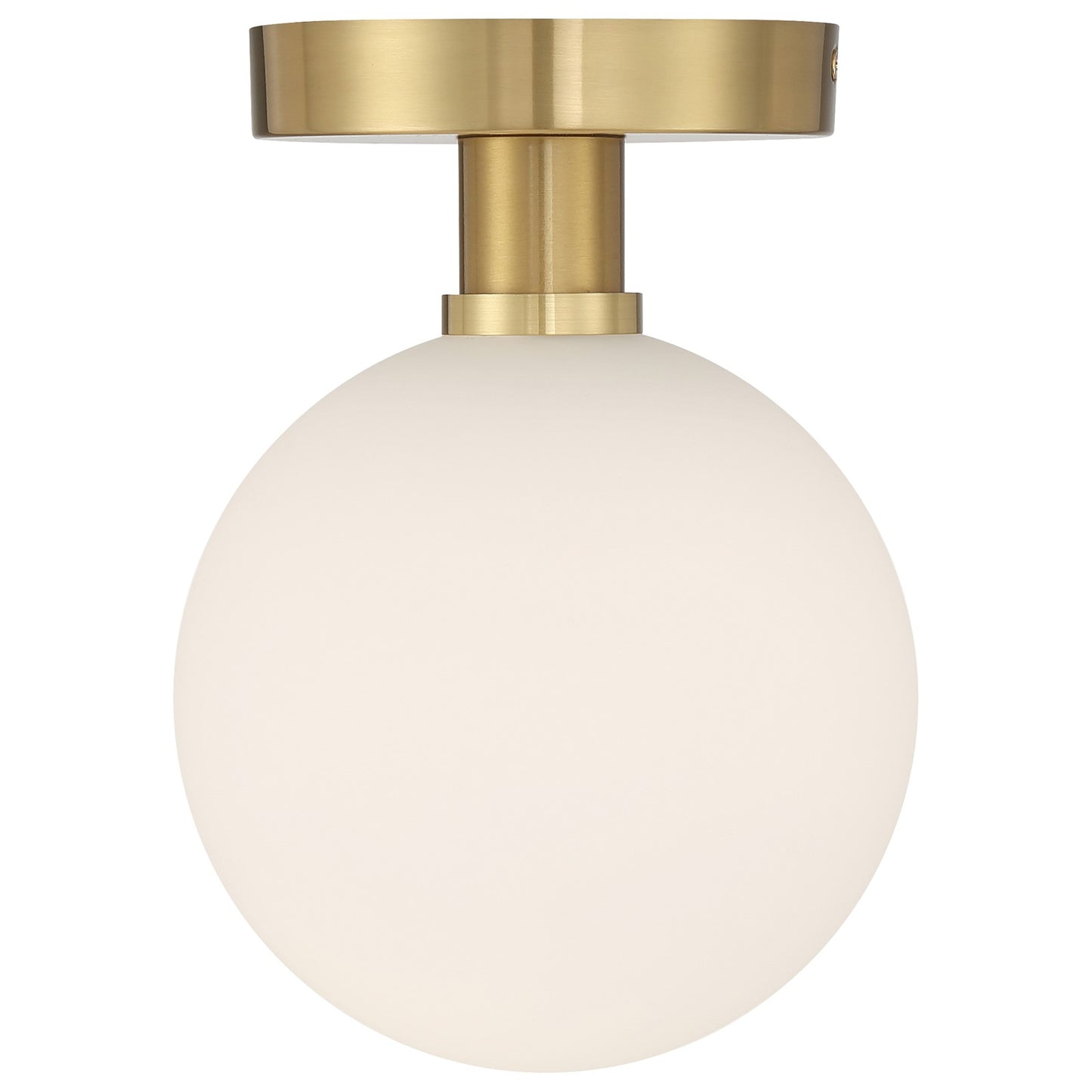 Access Lighting Michelle LED Semi Flush, Antique Brass/Opal