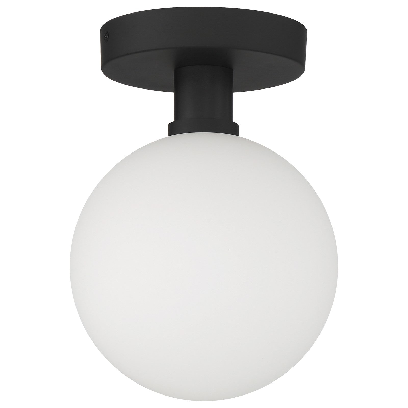 Access Lighting Michelle LED Semi Flush, Matte Black/Opal