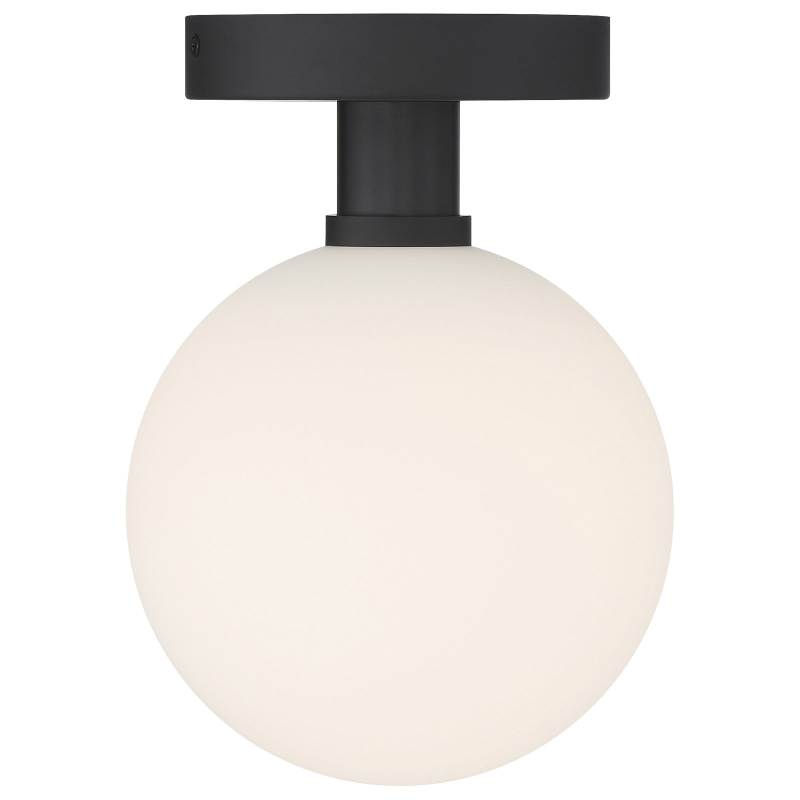 Access Lighting Michelle LED Semi Flush, Matte Black/Opal