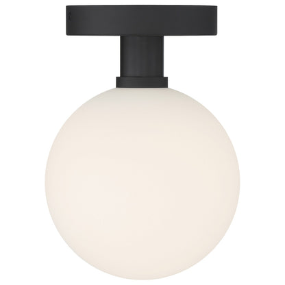 Access Lighting Michelle LED Semi Flush, Matte Black/Opal