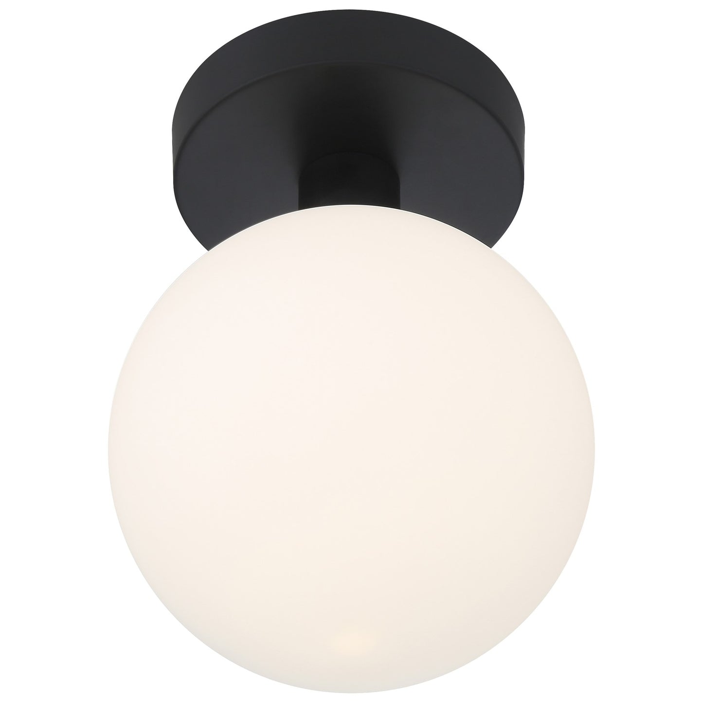 Access Lighting Michelle LED Semi Flush, Matte Black/Opal