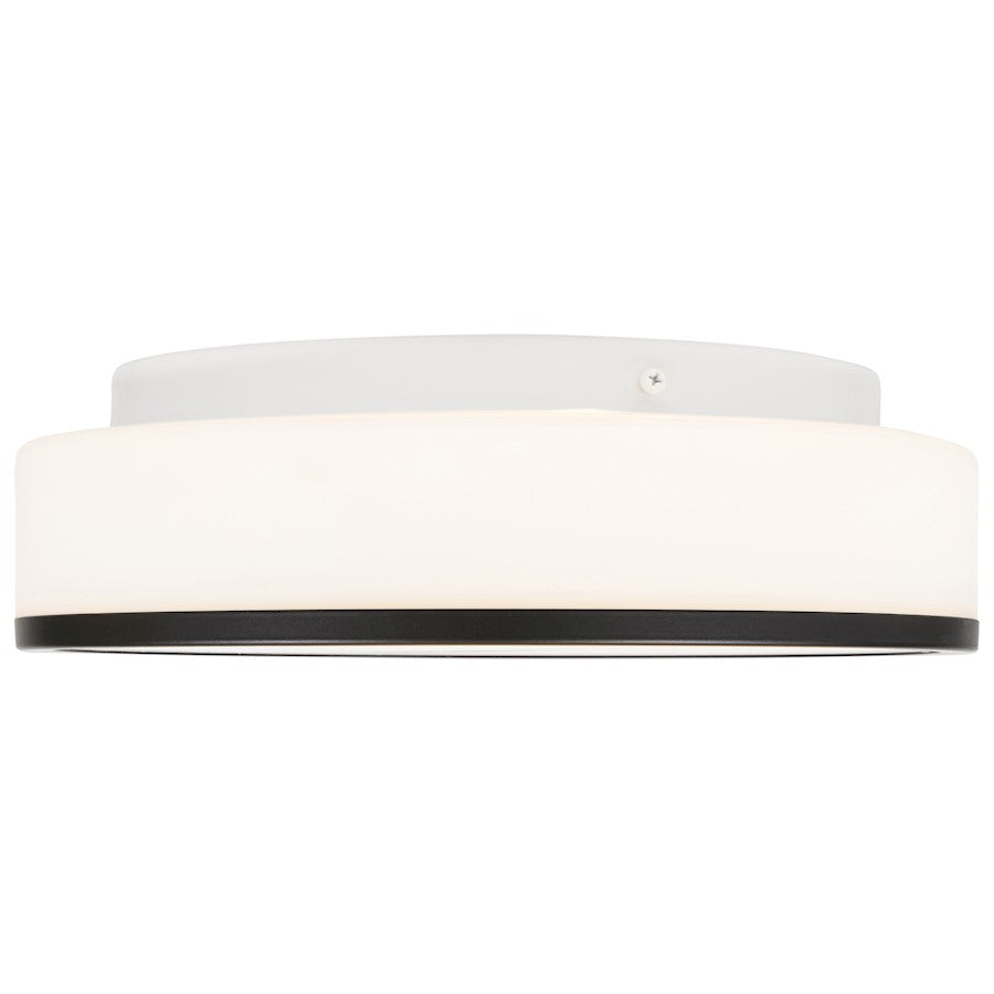 Access Lighting Aero Flush Mount, Matte Black/Opal