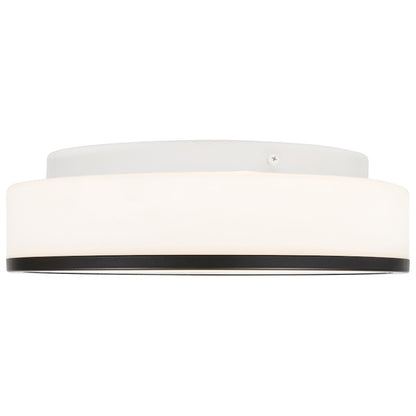 Access Lighting Aero Flush Mount, Matte Black/Opal