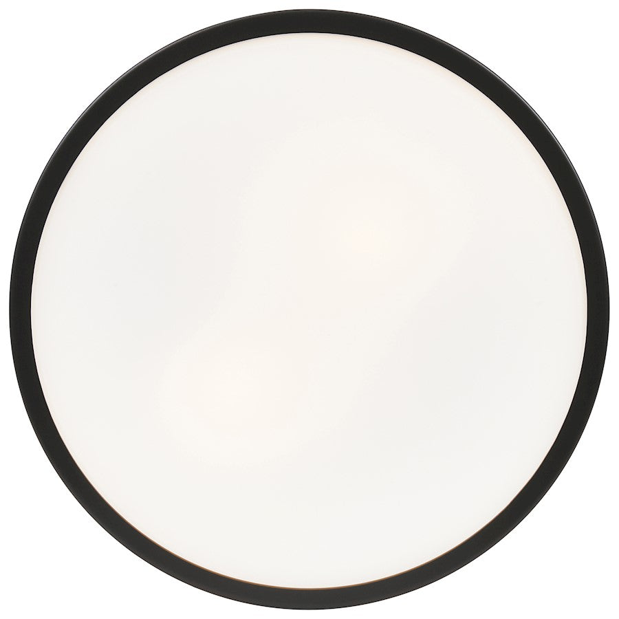 Access Lighting Aero Flush Mount, Matte Black/Opal