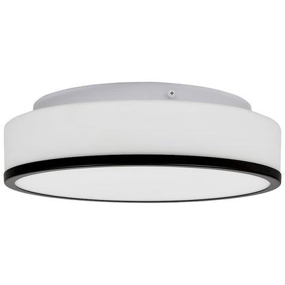 Access Lighting Aero Flush Mount, Matte Black/Opal