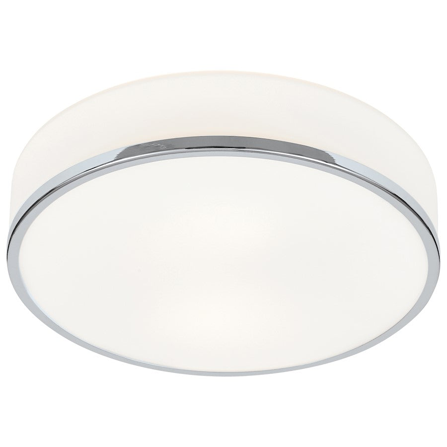 Access Lighting Aero 1 Light Flush Mount, Chrome