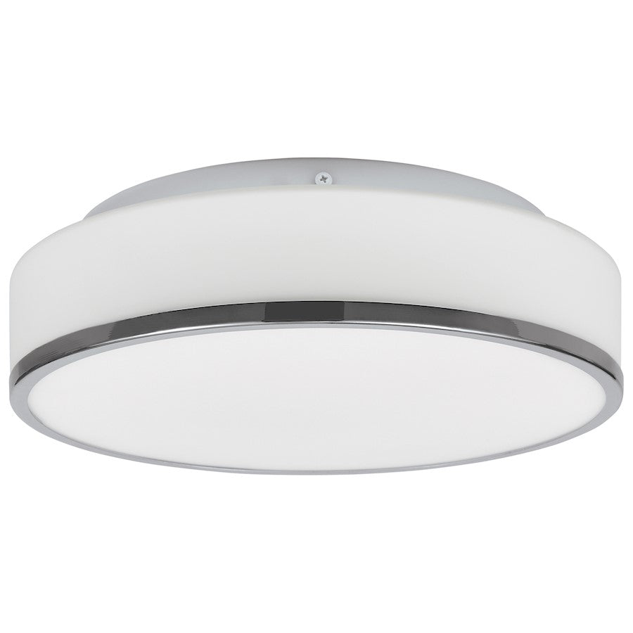 Access Lighting Aero 1 Light Flush Mount, Chrome