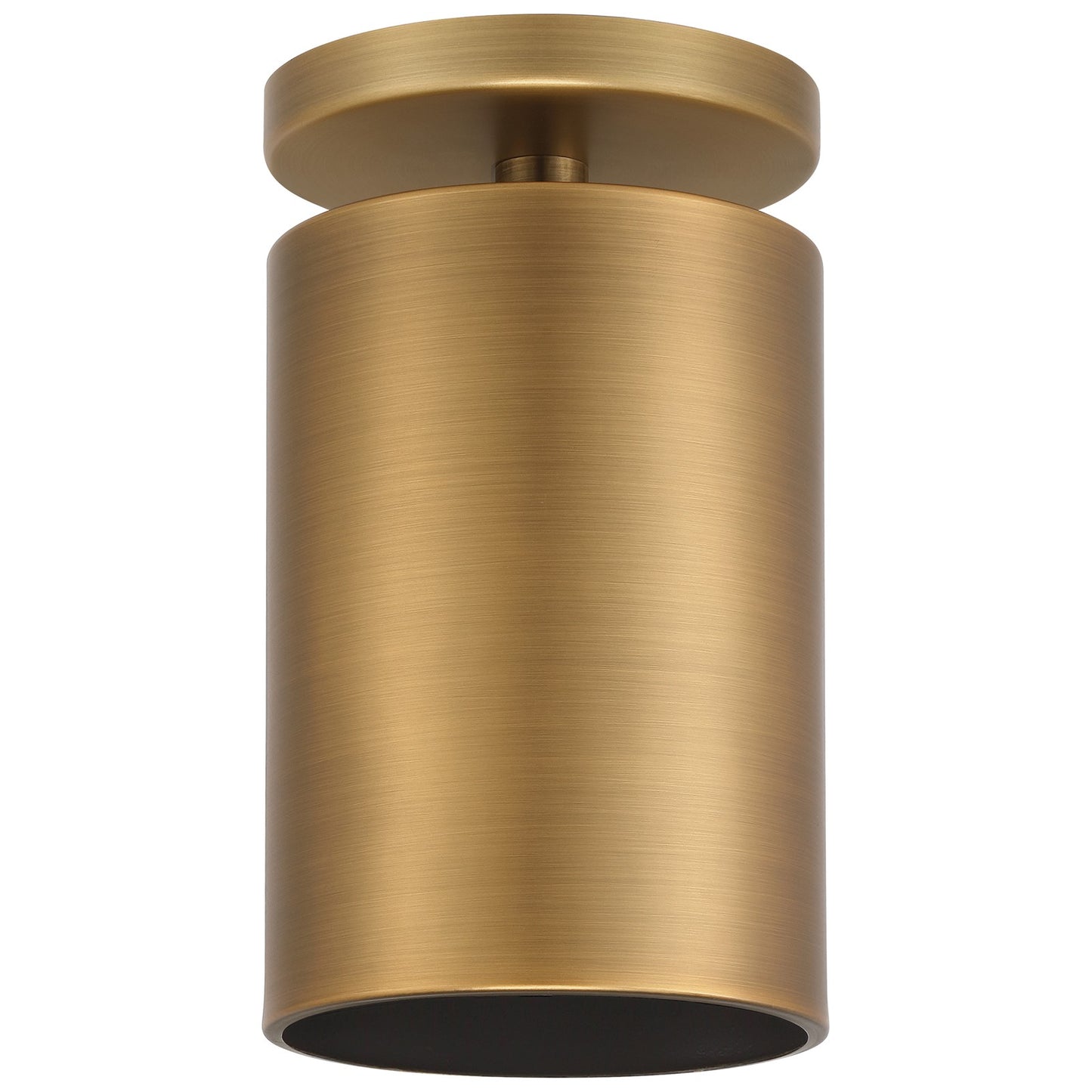 Access Lighting Pint 1 Light Semi Flush, Antique Brushed Brass